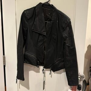 NWT faux leather moto jacket